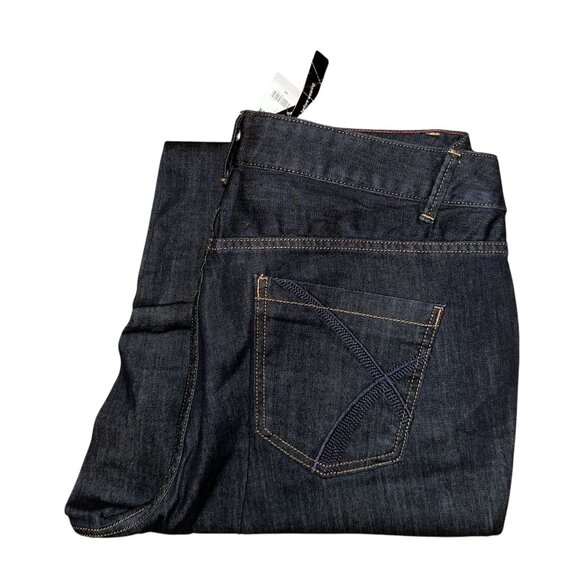 NWT Lane Bryant Plus Size Jeans Womens 20 32 Distinctly Boot Bootcut Dark Wash - Picture 1 of 8
